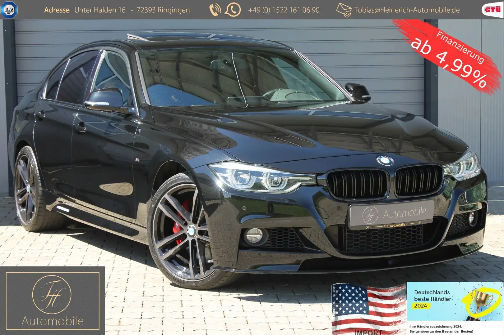 BMW 340 i M Sport*LED*M-Performance*Kamera*1.HAND Чорний - 1