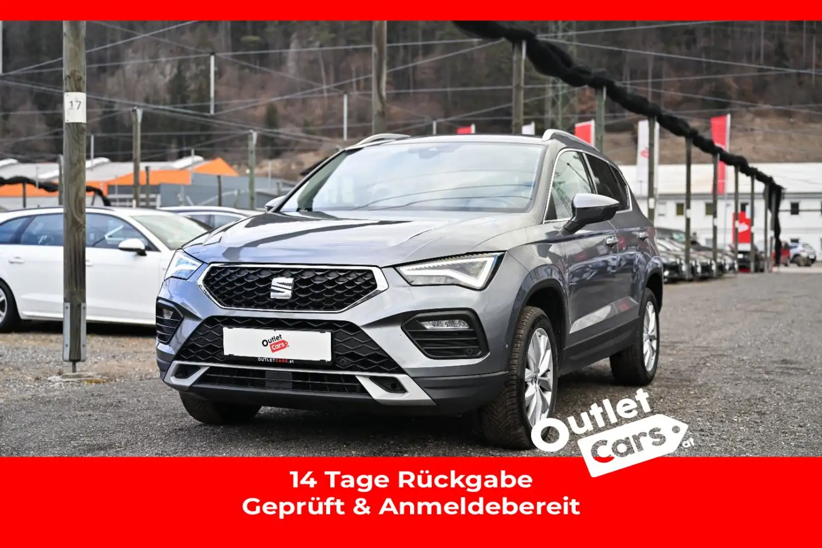 SEAT Ateca 2.0TDI Style Aut. ASSIST+LED+NAV+RADAR+RFK Grau - 1