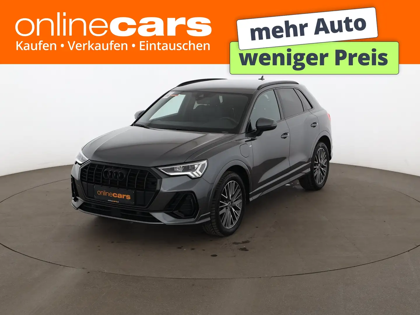 Audi Q3 45 TFSI e S-Line Aut LED AHK RADAR LEDER NAVI Grau - 1