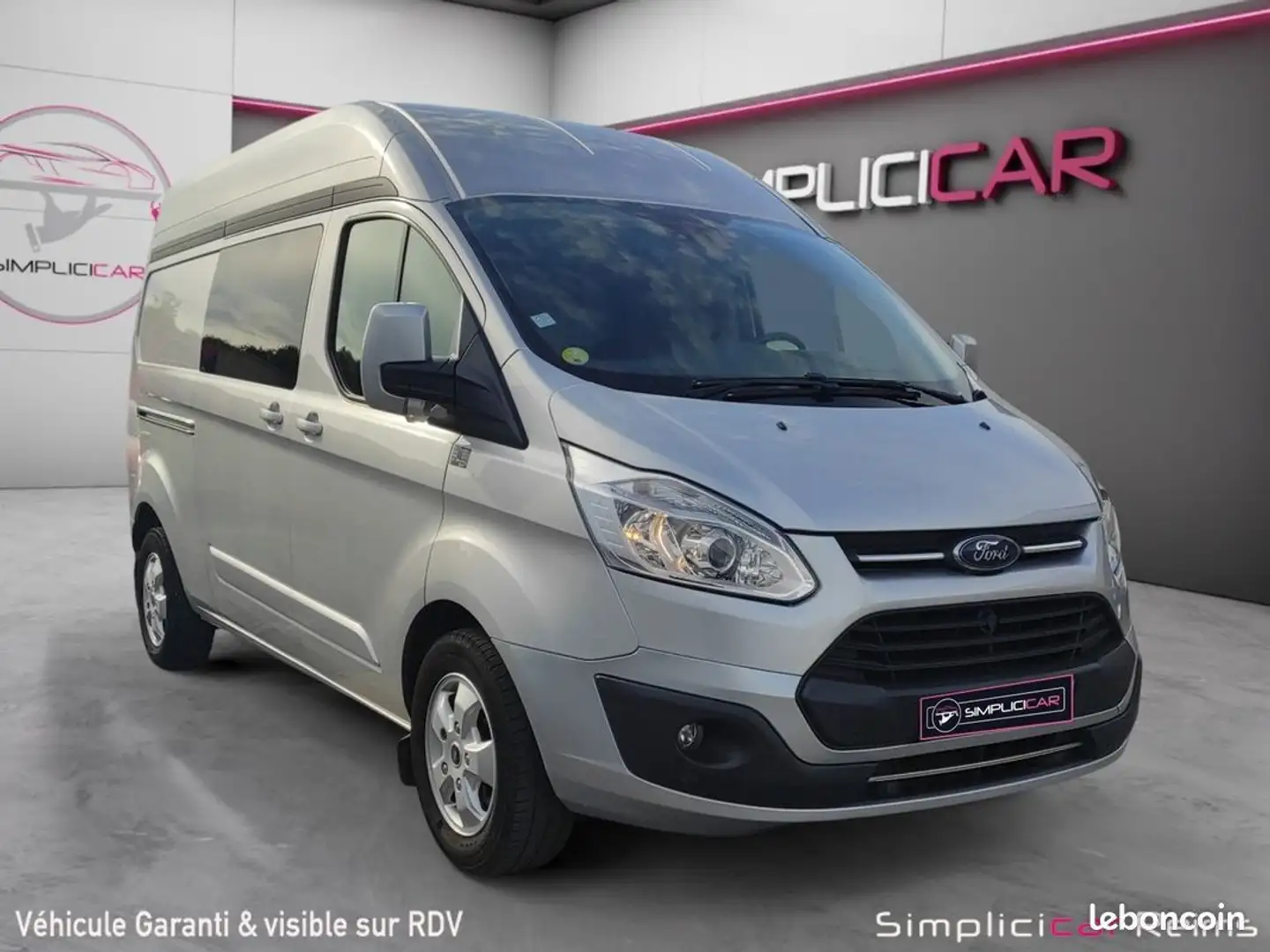 Ford Transit Custom TRANSIT FOURGON 340 l2h2 tdci 130 limited , garantie 12 mois Gris - 1