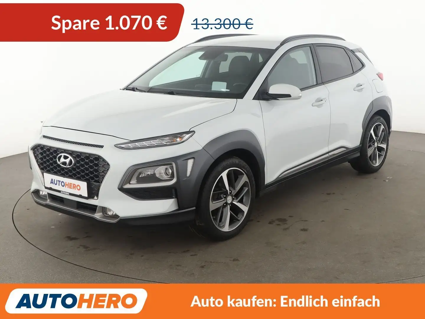 Hyundai KONA 1.0 TGDI Premium 2WD *HUD*CAM*SHZ*LHZ*TEMPO*ALU* Blanc - 1