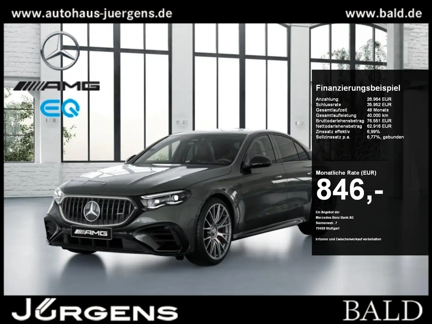 Mercedes-Benz E 53 AMG Hybrid 4M+ VMax/Perf-Sitz/Super/Pano/21 Gris - 1