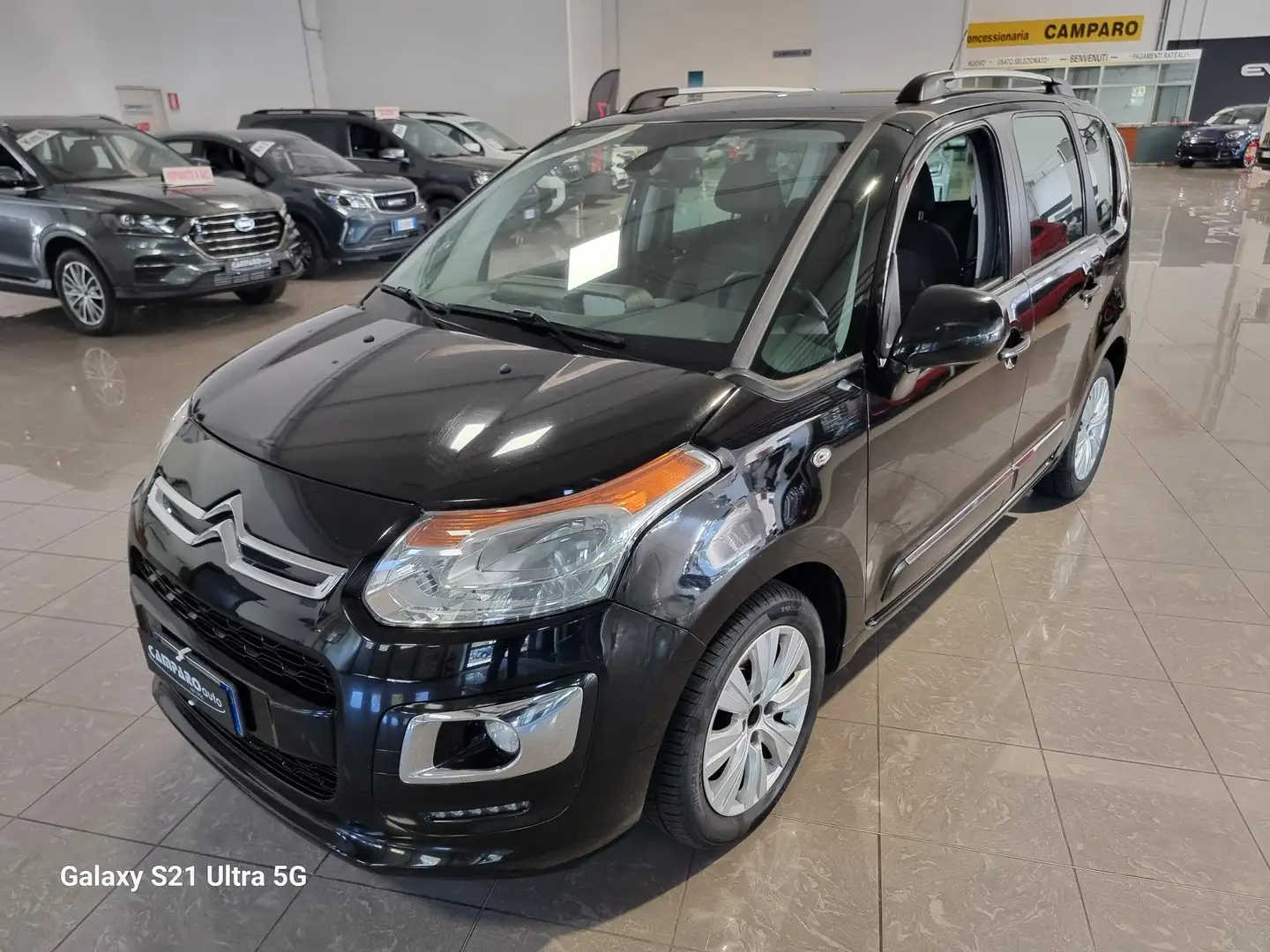 Citroen C3 Picasso 1.6 hdi Exclusive 100cv OK NEOPATENTATI Schwarz - 1