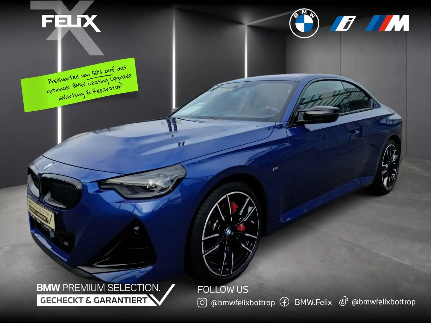 BMW 240 M240i xDrive Coupe+M SPORTPAKET PRO+19"ALU+LIVE CO Azul - 1
