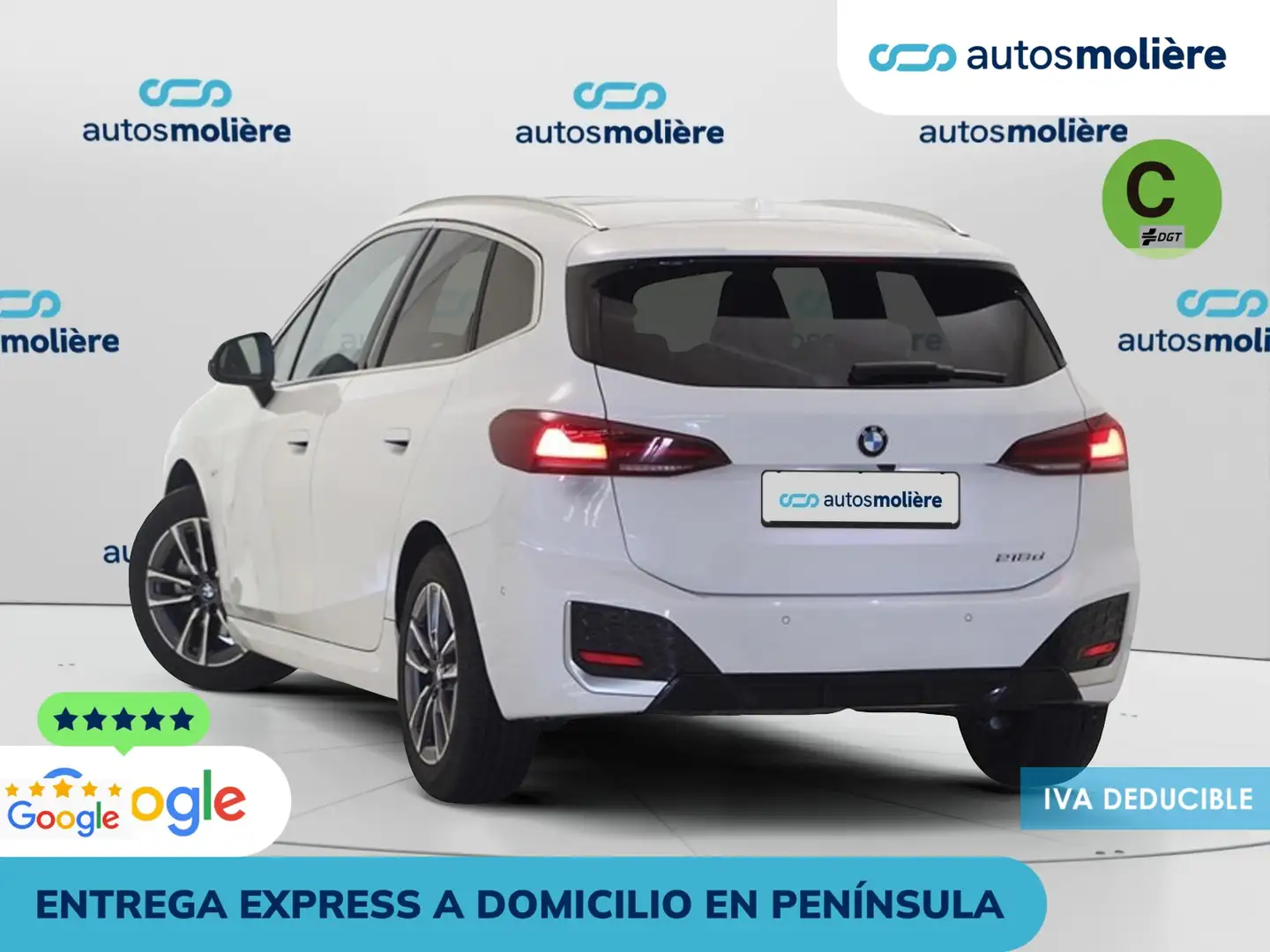 BMW 218 218dA Active Tourer Blanc - 2