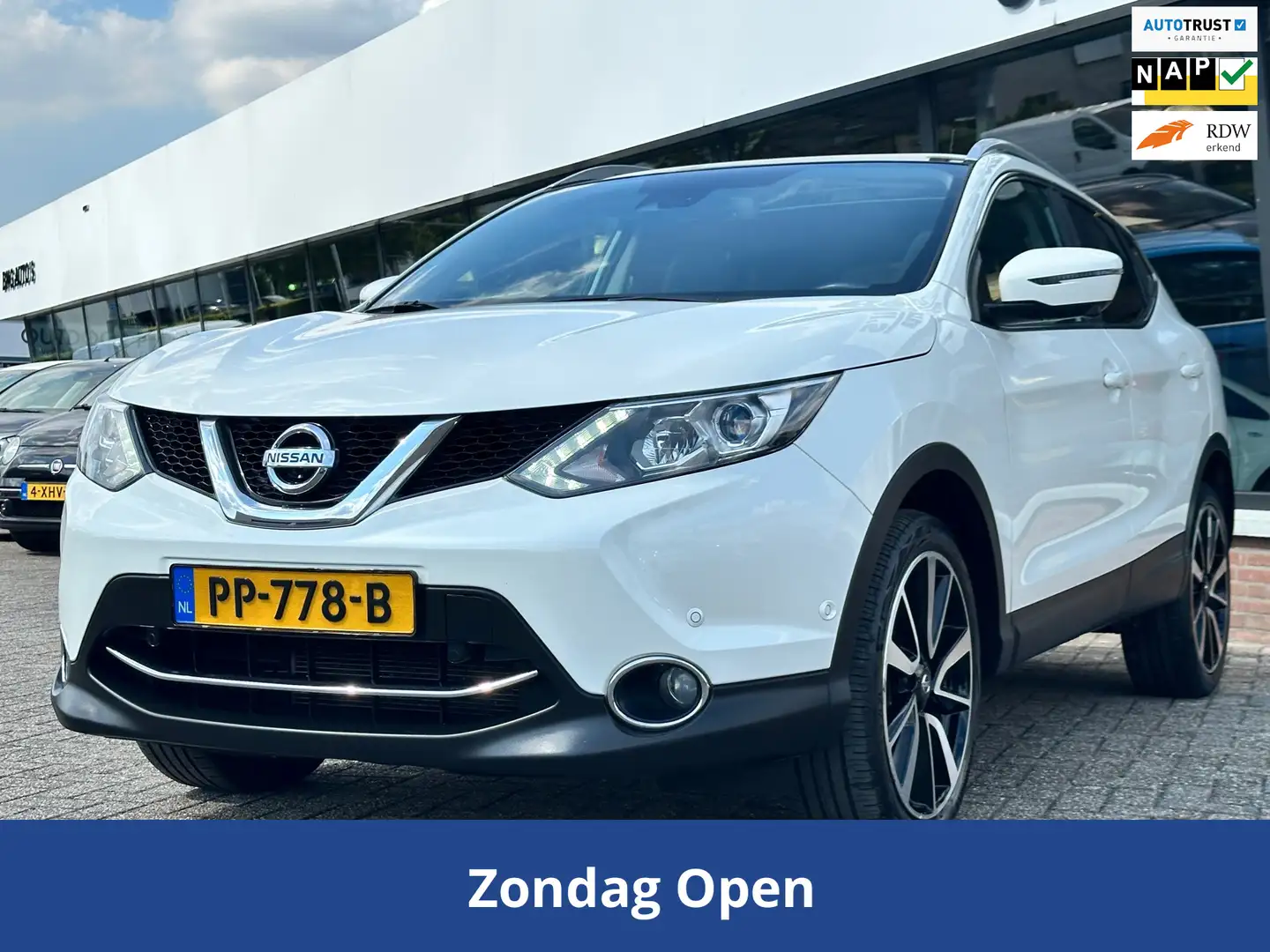 Nissan Qashqai 1.2 Tekna + CLIMA_NAVI_PANO_PDC V+A_NAP !!! Weiß - 1