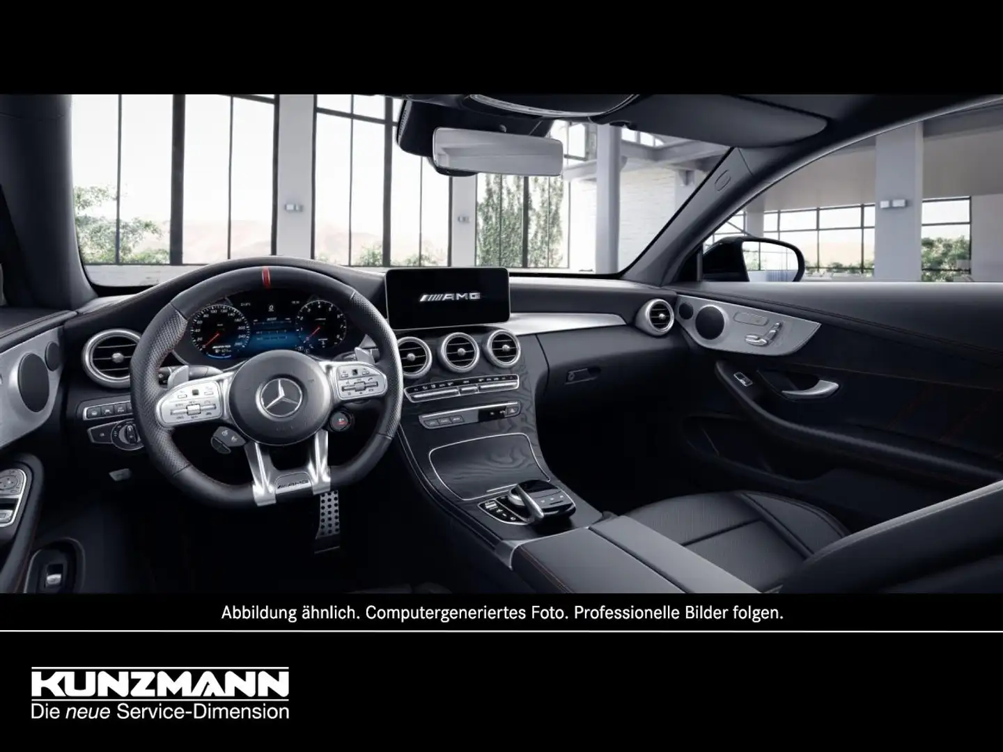 Mercedes-Benz C 43 AMG 4M Coupé Night Distronic Panorama HeadUp Gris - 2