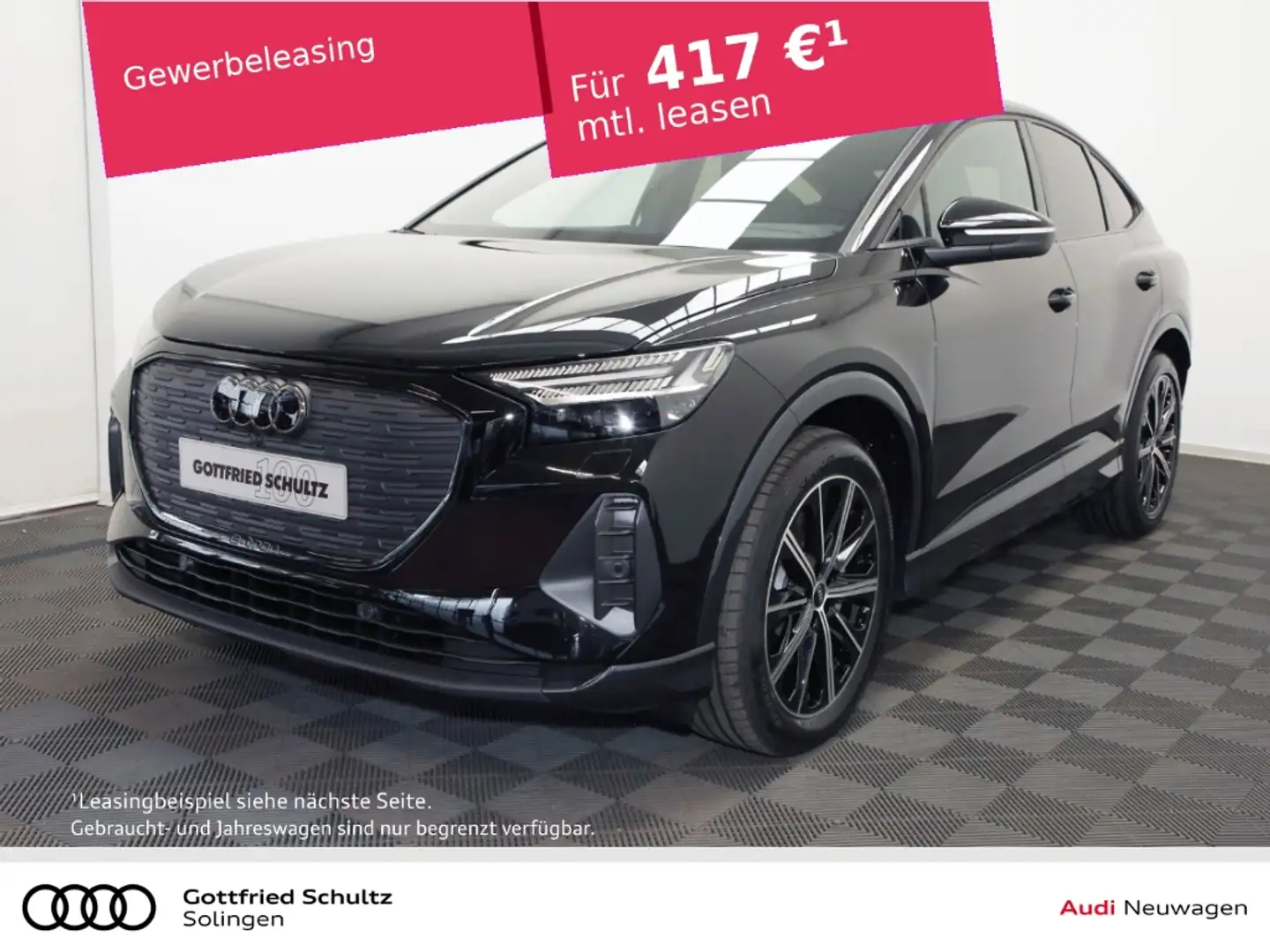 Audi Q4 e-tron Sportback 40 Navi Pano AHK ACC Noir - 1
