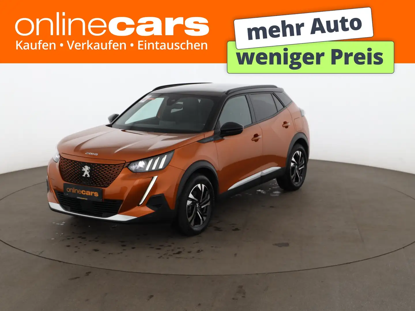 Peugeot 2008 e- GT 50kWh Aut LED NAVI SITZHZG R-CAM TEMP Orange - 1