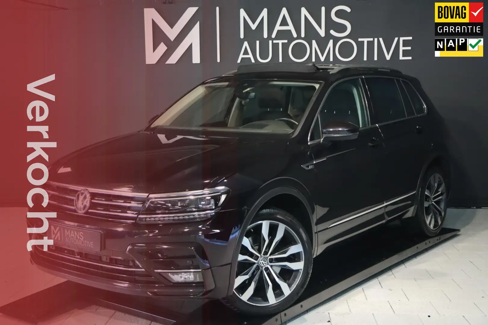 Volkswagen Tiguan 2.0 TSI 4Motion 220PK / PANODAK / HUD / KEYLESS / Zwart - 1