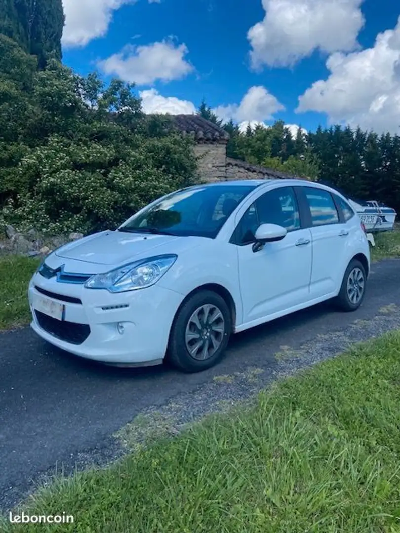 Citroen C3 II 1.4 HDi 70 CONFORT Blanc - 1