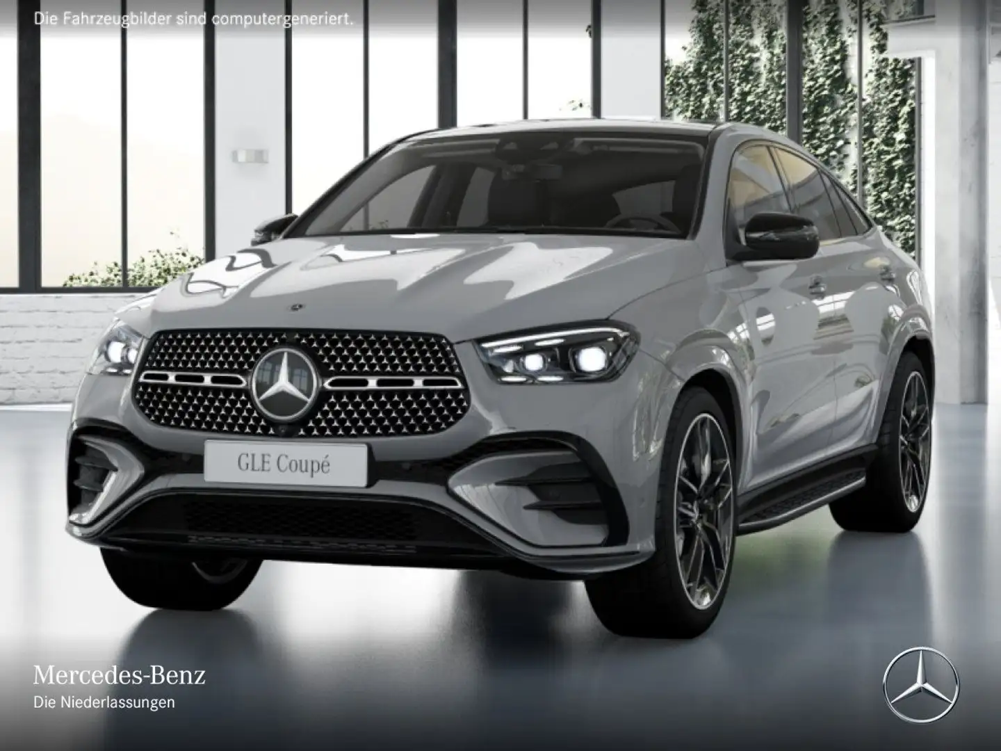 Mercedes-Benz GLE 450 d Coupé 4M AMG+NIGHT+PANO+360+AHK+HUD+9G Grau - 2