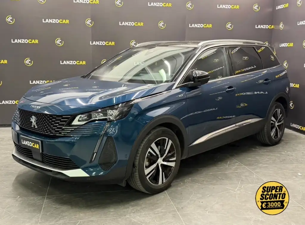 Peugeot 5008, 1.5 BLUEHDI GT 130CV EAT8 7P *DIVERSI COLORI*, colore blu, 2023, diesel | usata in vendita da LANZOCAR