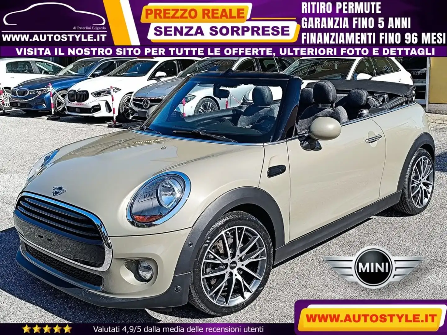 MINI Cooper Cabrio 1.5 136Cv F57 Gris - 1