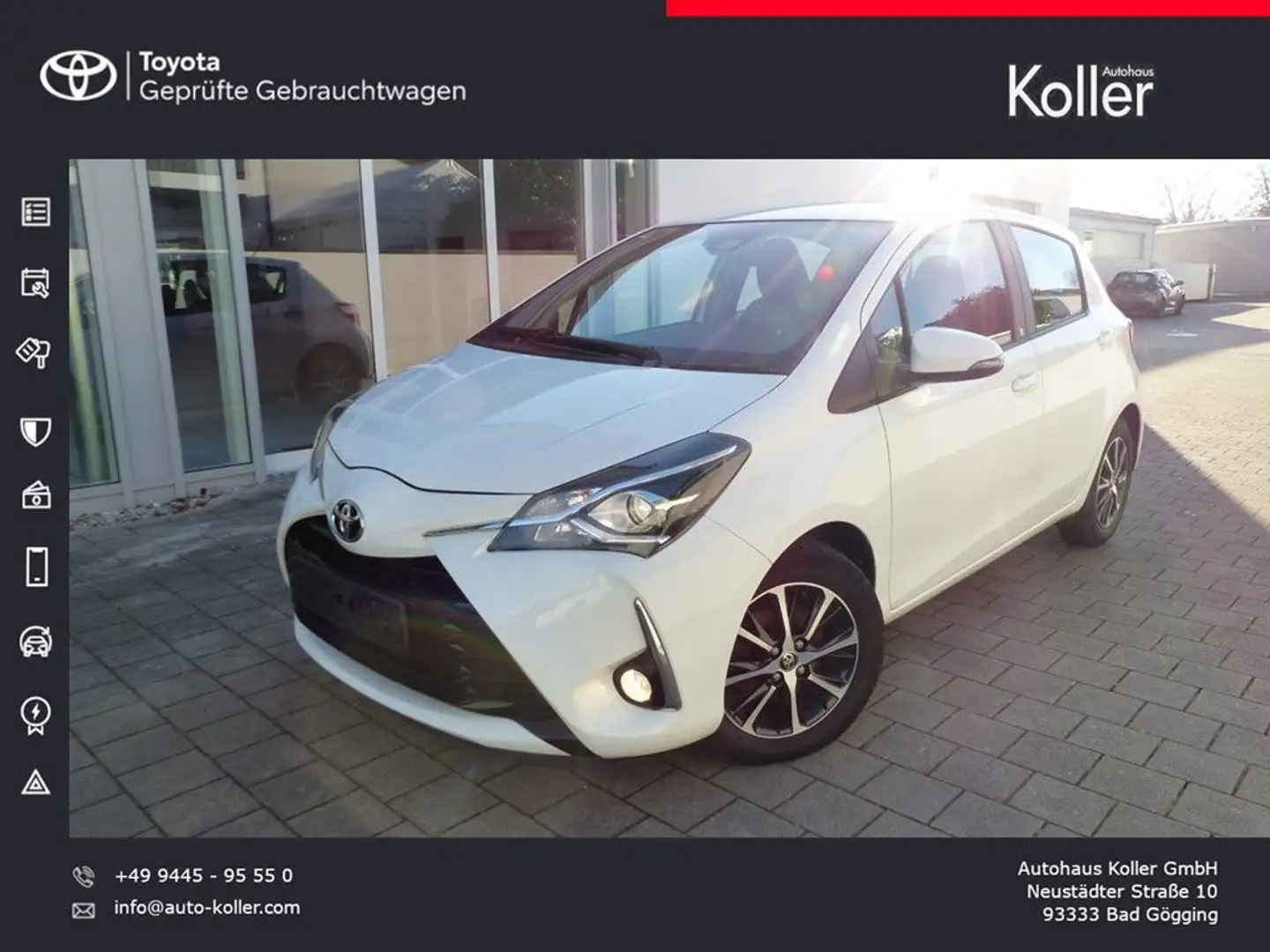 Toyota Yaris 1.5 VVT-i TeamD Klima Kamera Temp. SHZ Alu Weiß - 1