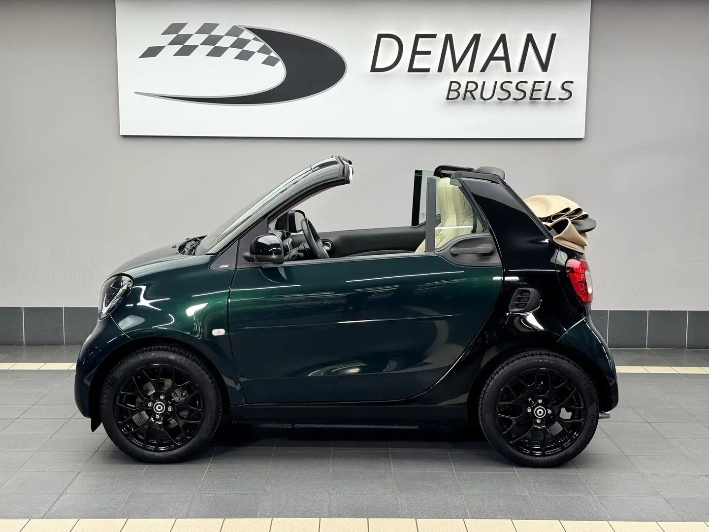 smart forTwo Cabrio *Prime* Tailor Made Ed. *Capote&Cuir beiges Groen - 2