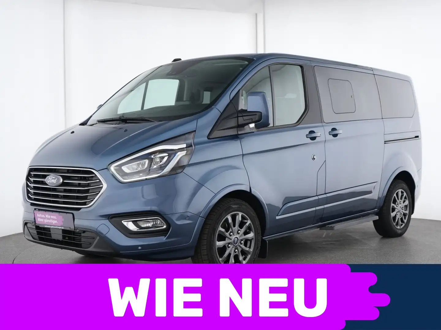 Ford Tourneo Custom Titanium X Navi|CarPlay|AHK|PDC Albastru - 1
