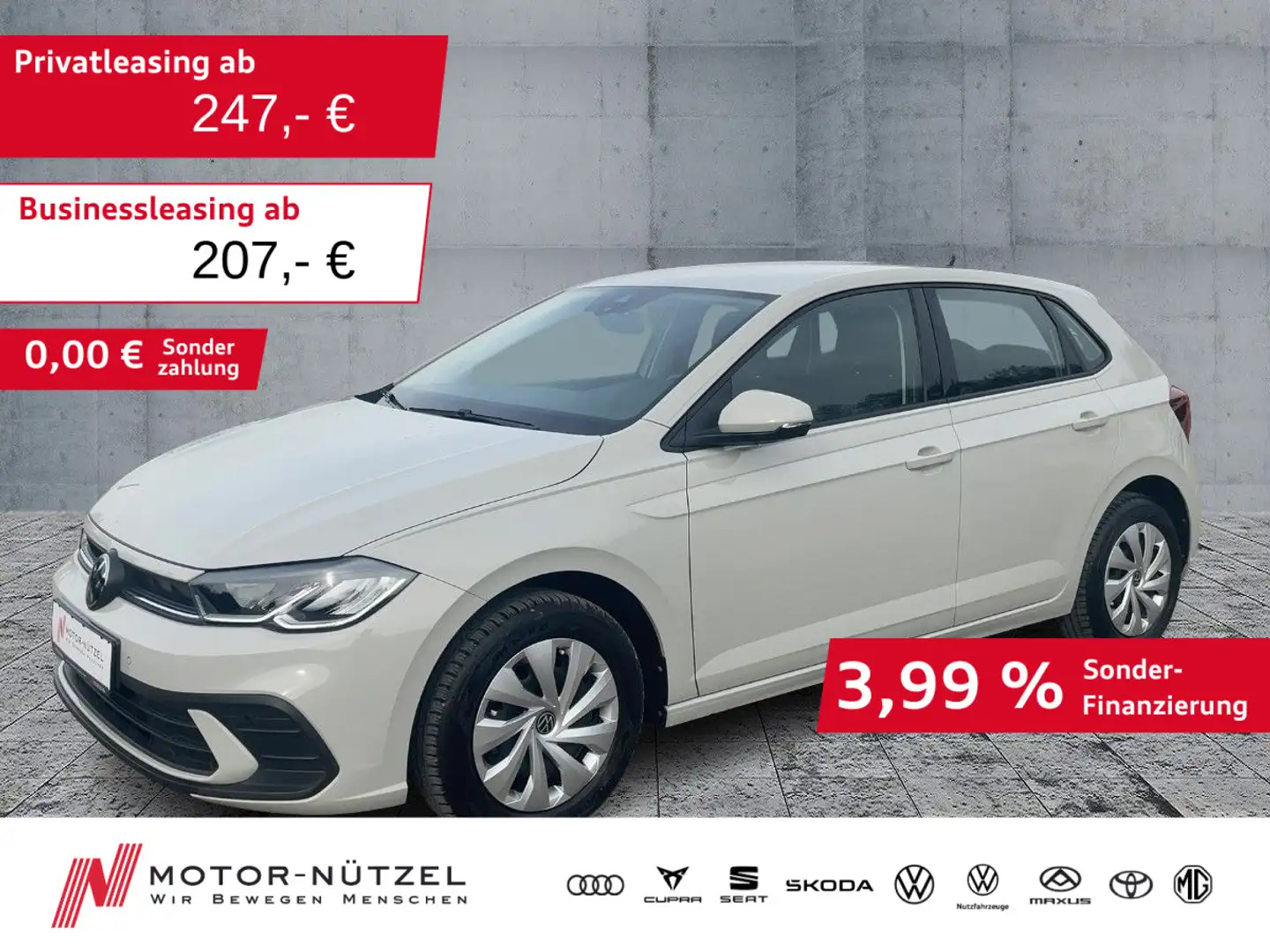 Volkswagen Polo 1.0LIFE LED+NAV+APP+BT+DAB+PDC+MFL+VC+KLIMA Grau - 1