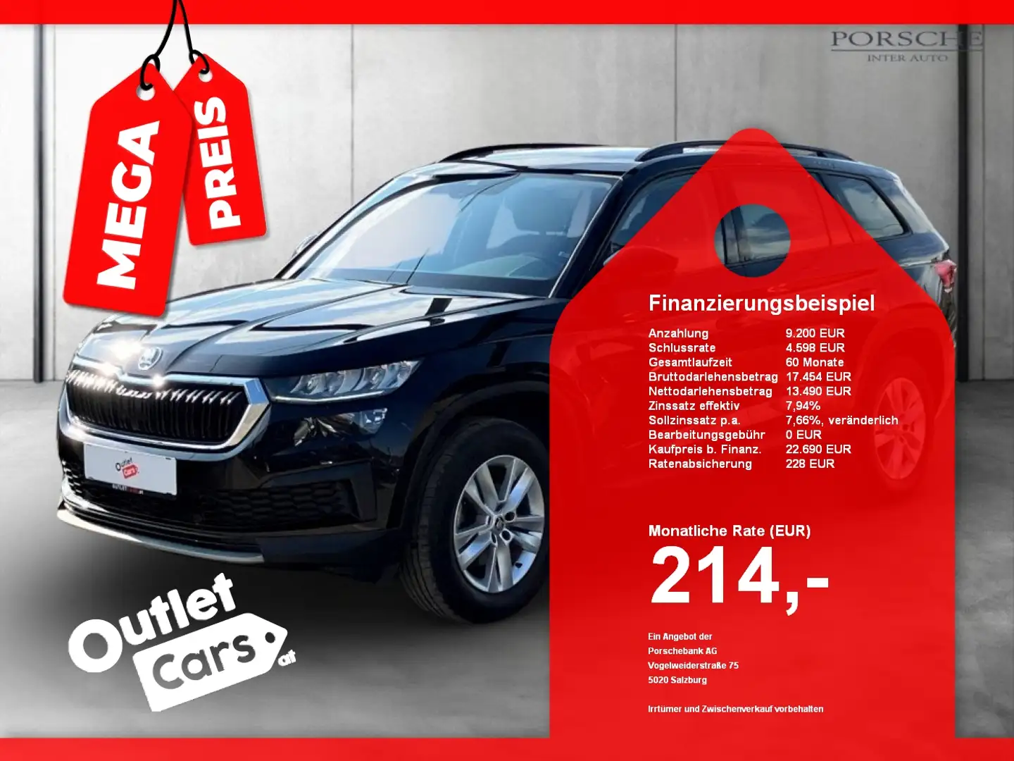 Skoda Kodiaq 1.5 TSI Amb LED+RADAR+ASSIST+RFK+MEGAPREIS Schwarz - 1