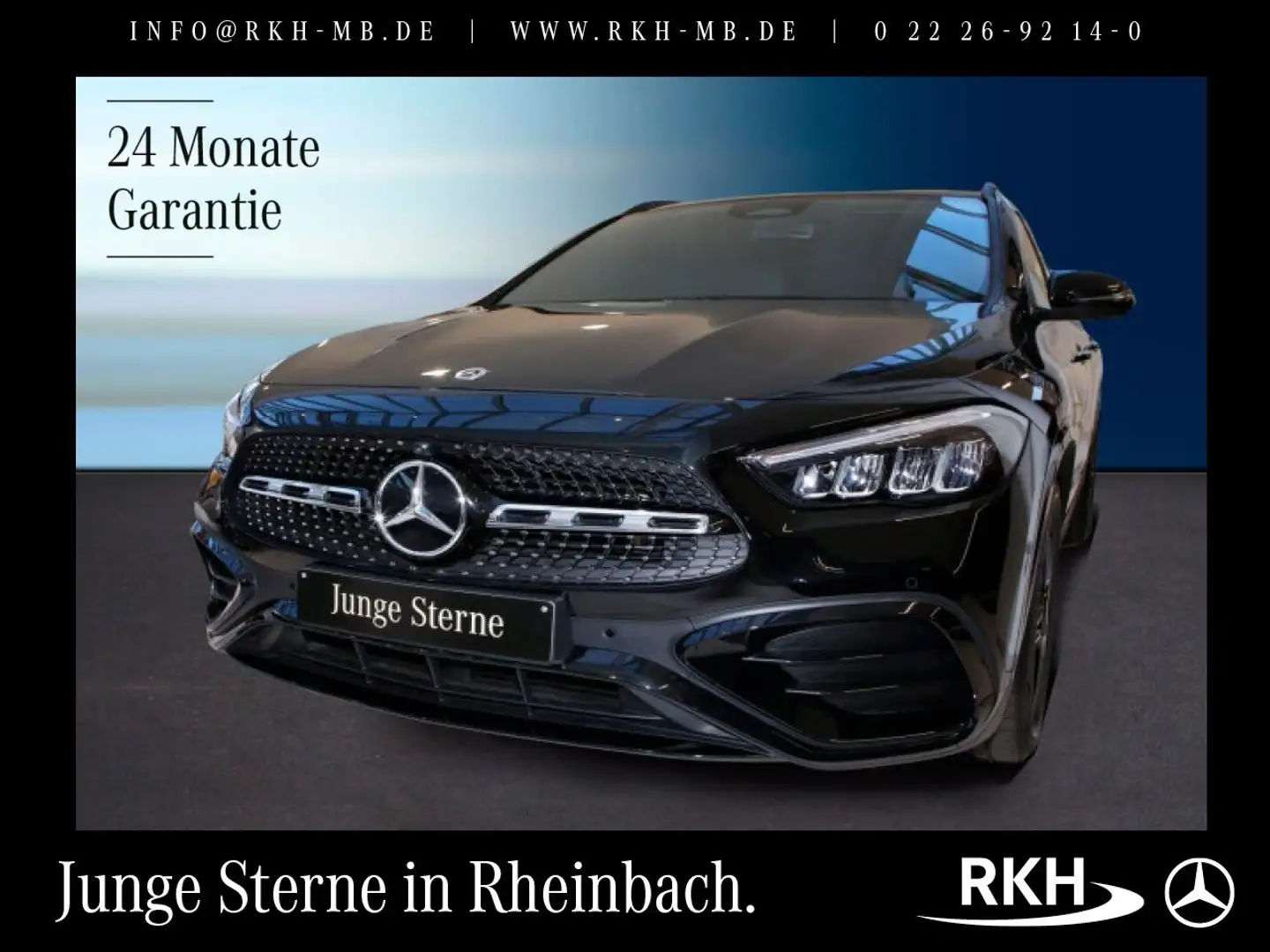 Mercedes-Benz GLA 200 GLA 200 AMG Line 7G/Distron/360°/Pano/AHK/Totw. Schwarz - 1