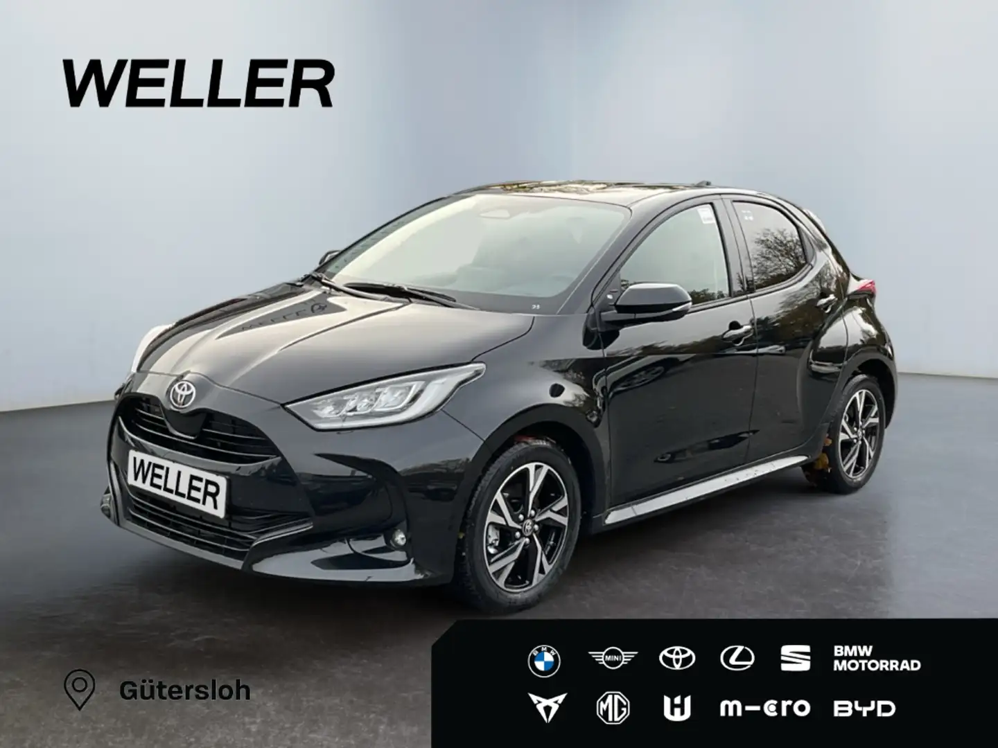 Toyota Yaris Hybrid 116 1.5 VVT-i Teamplayer*LED*Kamera* Schwarz - 1