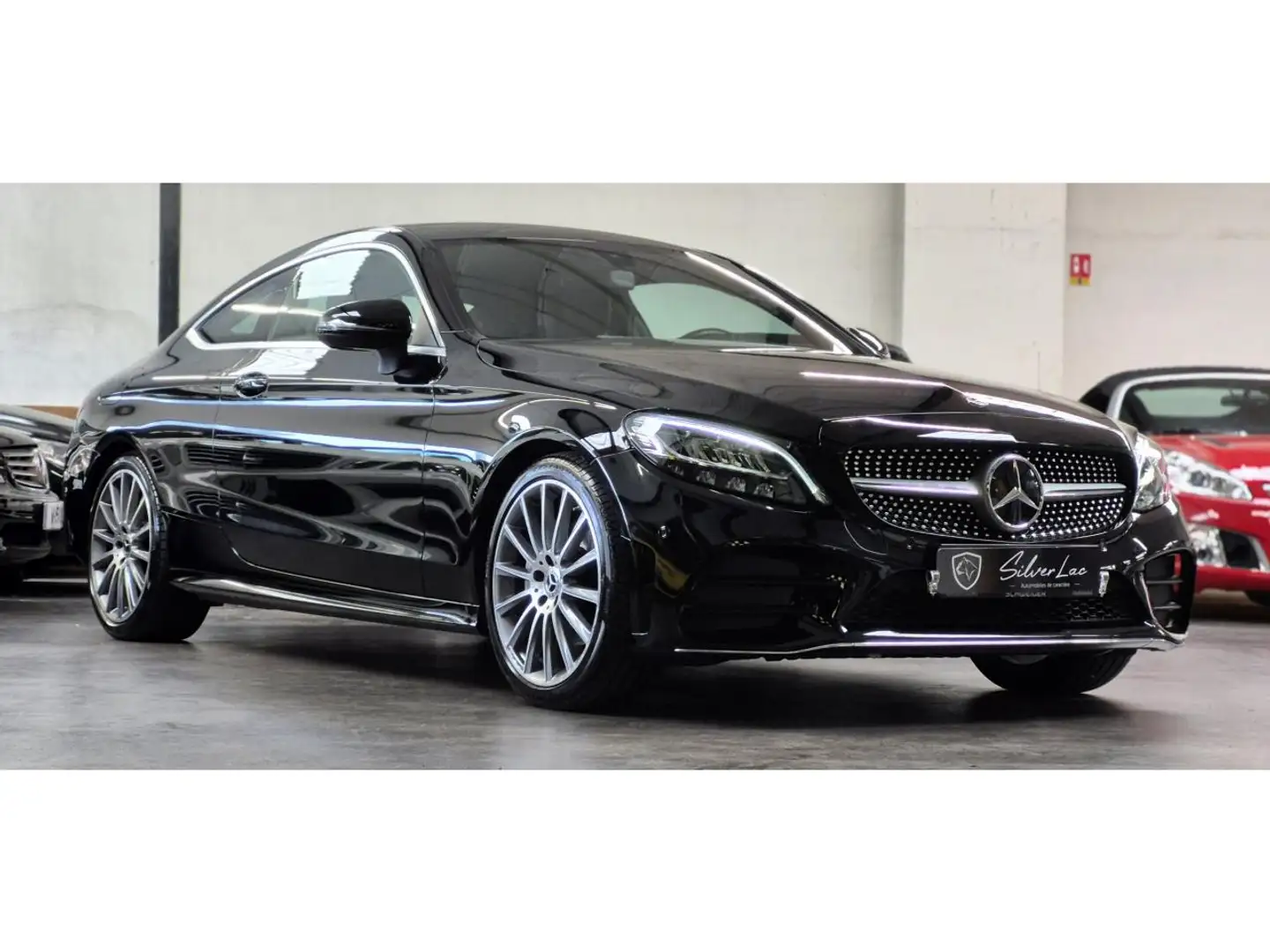 Mercedes-Benz C 200 Coupé C 200 9G-Tronic AMG Line  PH2 Francaise Noir - 1