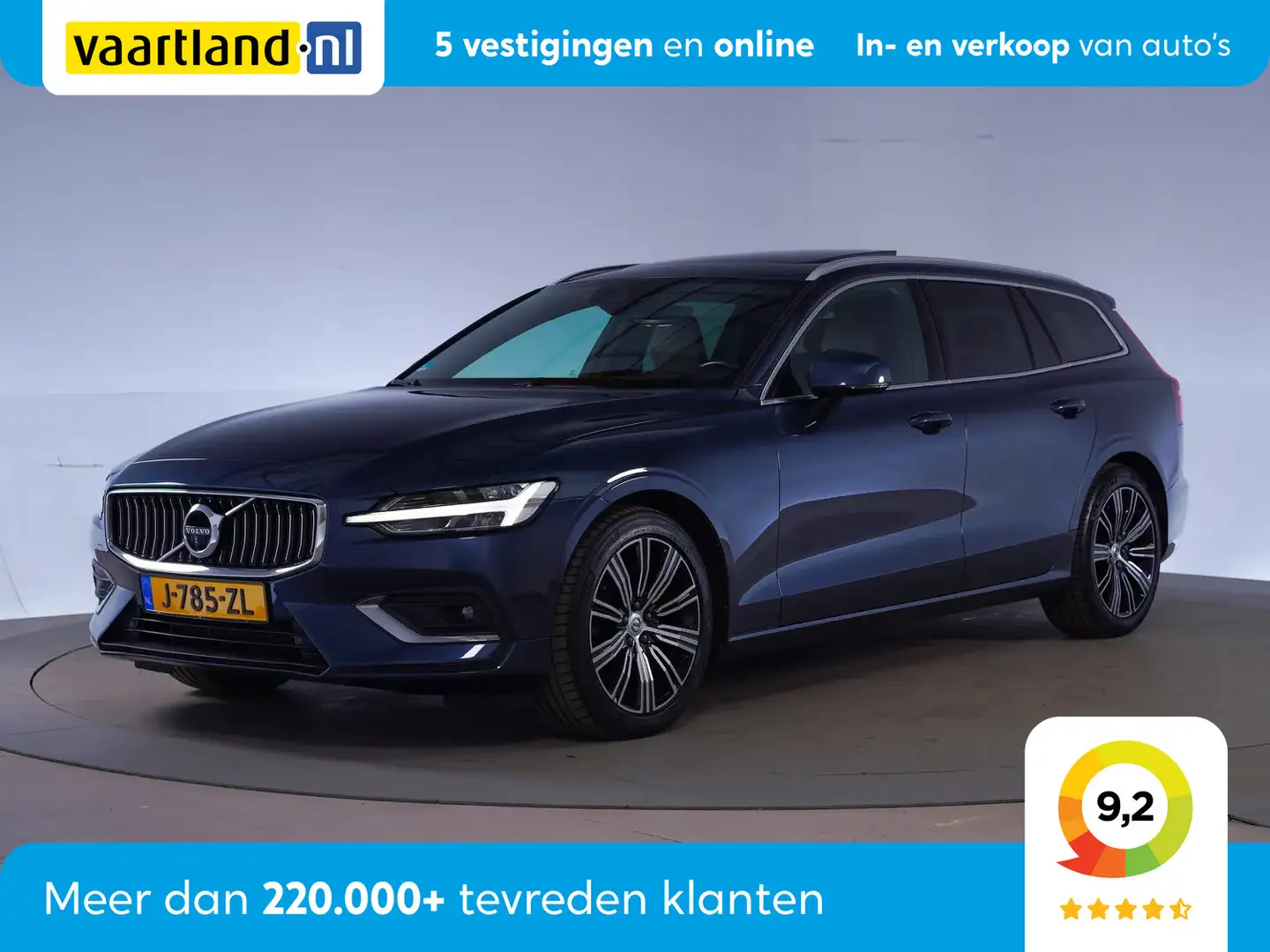 Volvo V60 2.0 B4 197pk Inscription Aut. [ Panorama H/K Leder Blauw - 1