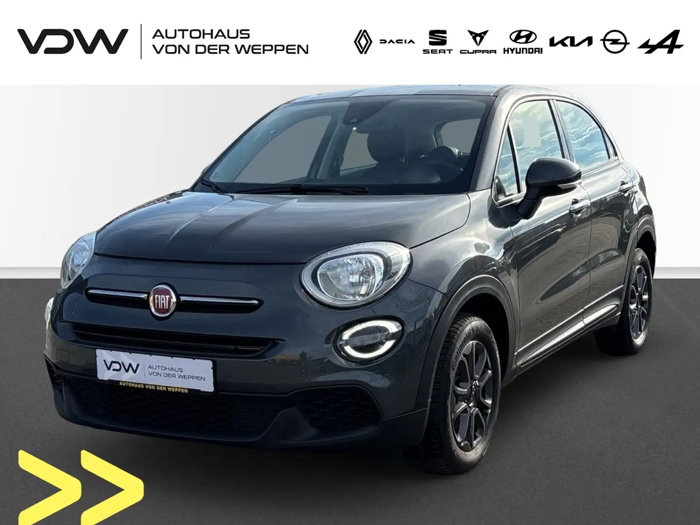 Fiat 500X Lounge Apple CarPlay Tempomat Klima Xenon Navi Grau - 1