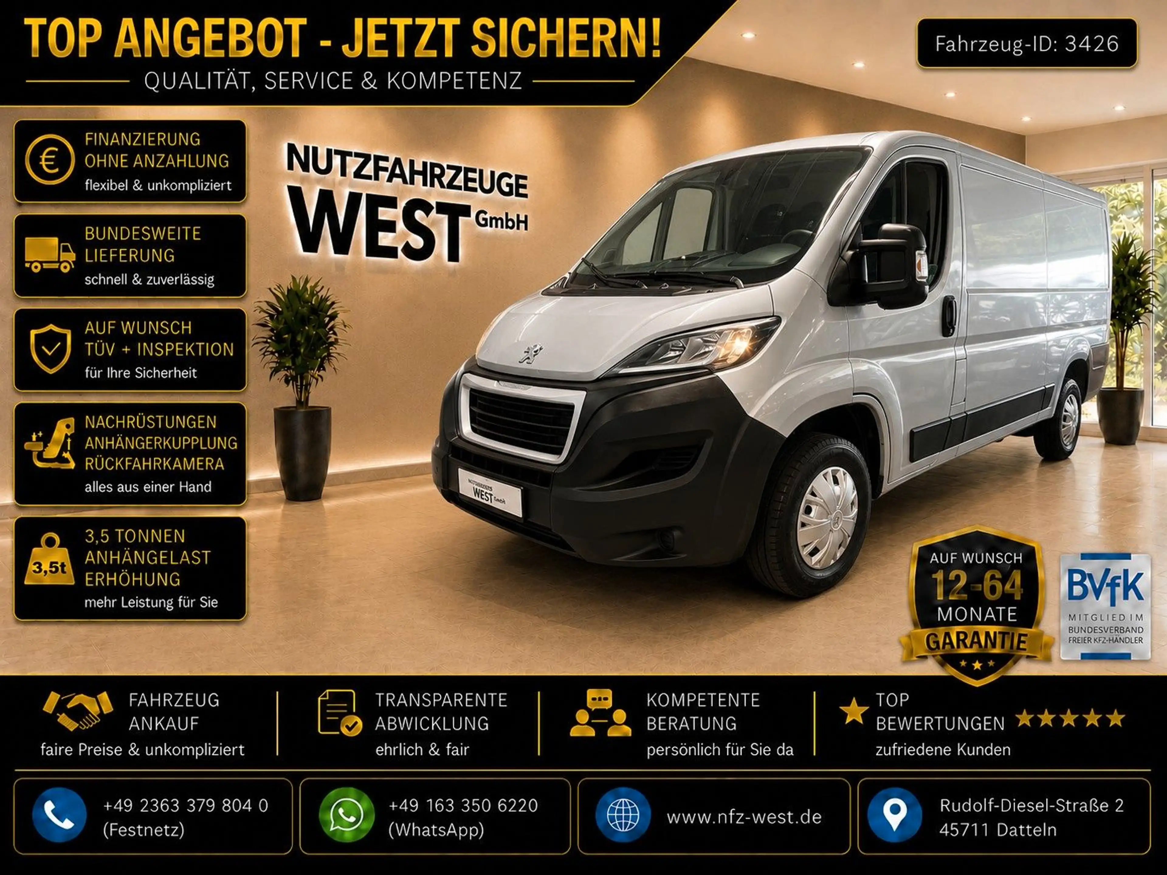Peugeot Boxer HDI *Lange Version*L2-H1*Klima*Kamera*1.HD