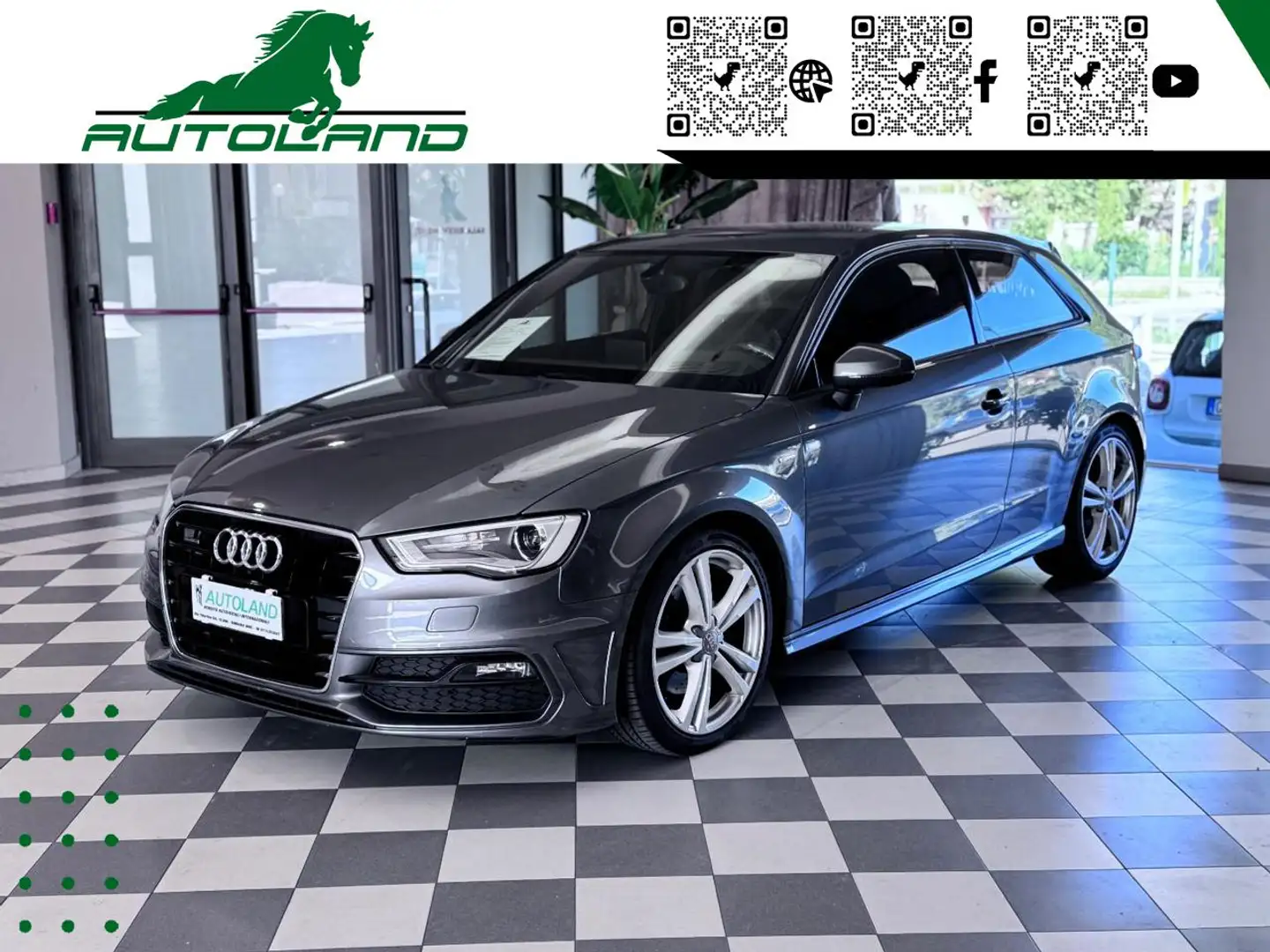 Audi A3 1.8 TFSI quattro S tronic S-Line 180Cv Grigio - 1