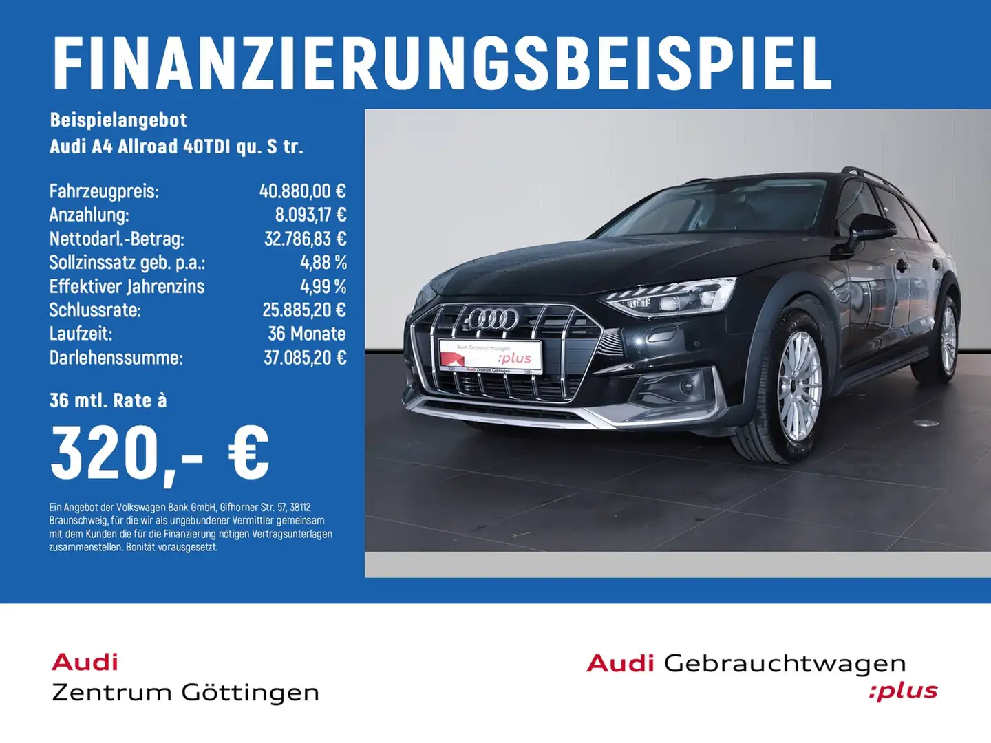 Audi A4 allroad 40TDI qu. S tr. +MATRIX+BUSINESSPAKET Schwarz - 2