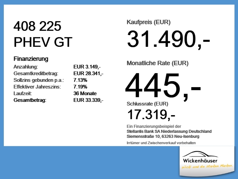 Peugeot 408 225 PHEV GT ACC+Alcantara+Schiebedach — photo 4