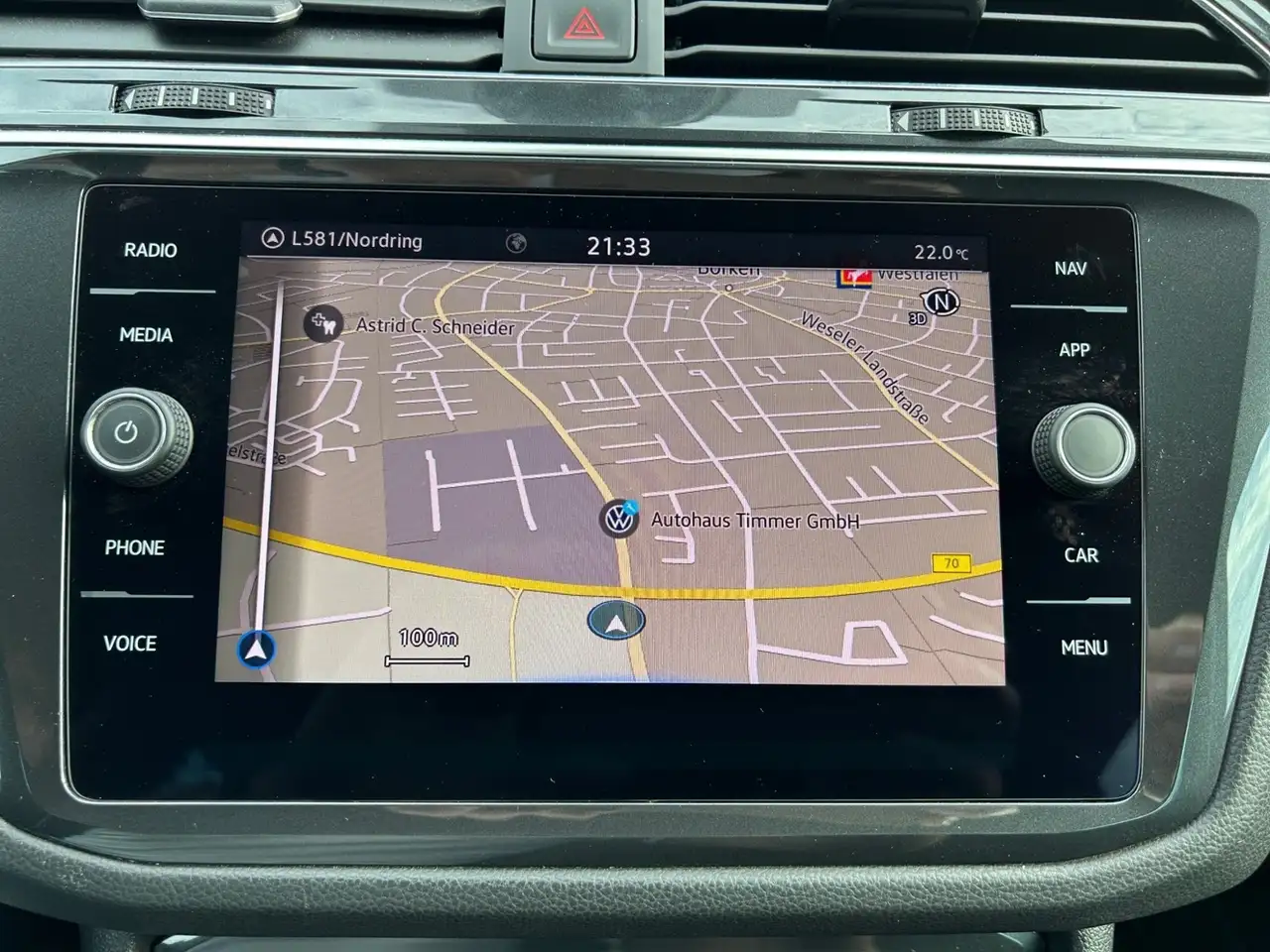 Volkswagen Tiguan 2.0 TDI +AHK +LED +ACC +NAVI +SHZ +17" +APP-CONN, миниатюра 13