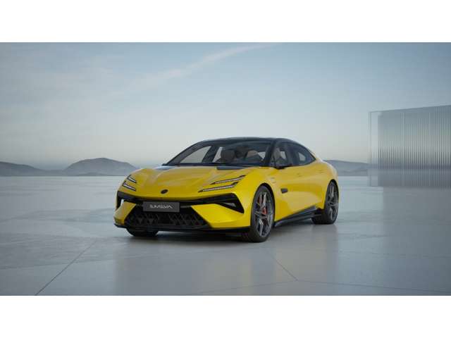 Imagine Lotus Emeya S - Solar Yellow Metallic, Interior Carbon Fiber,