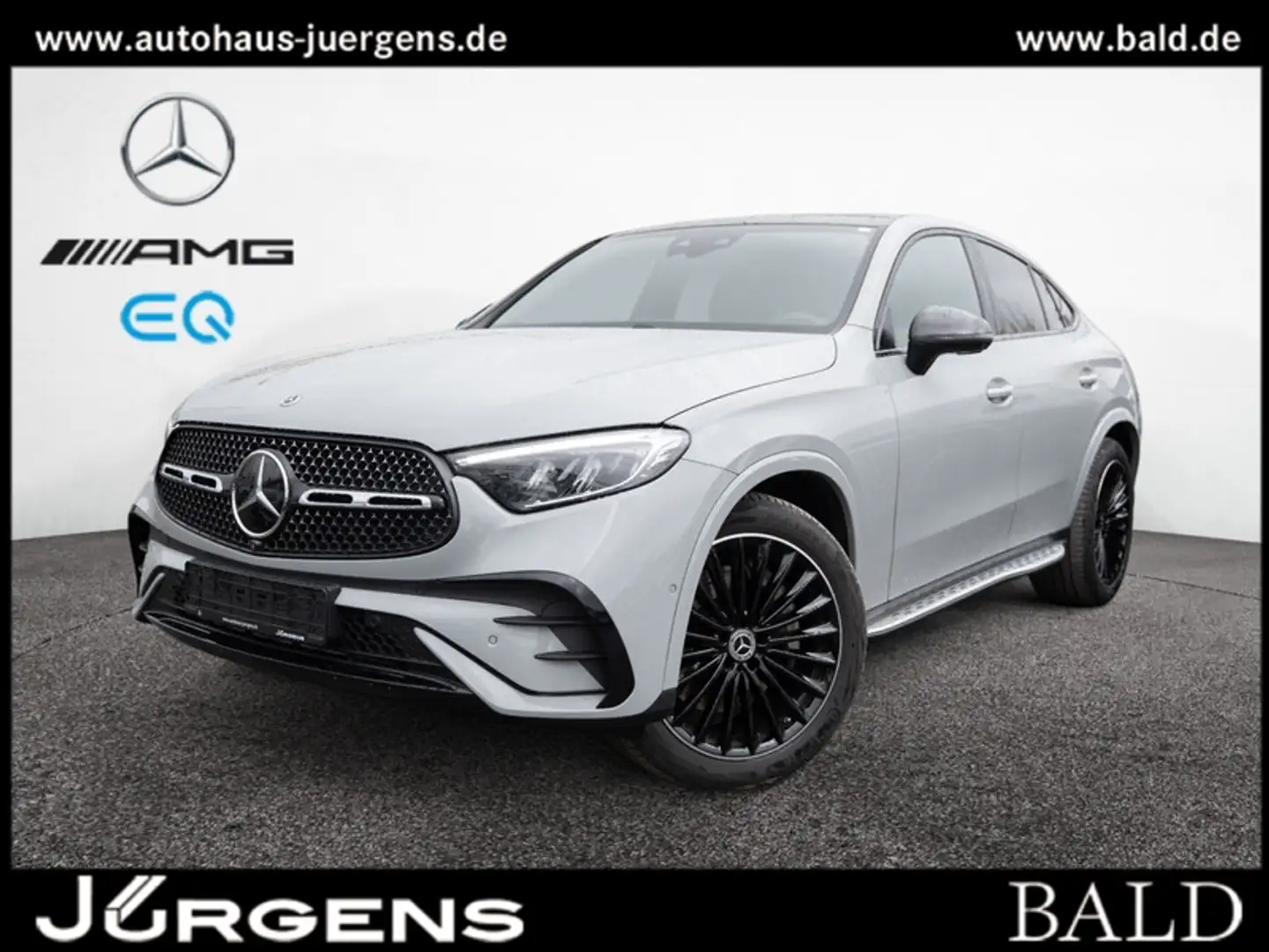 Mercedes-Benz GLC 300 d 4M Coupé AMG-Sport/Pano/Burm/Distr/20" Grau - 1