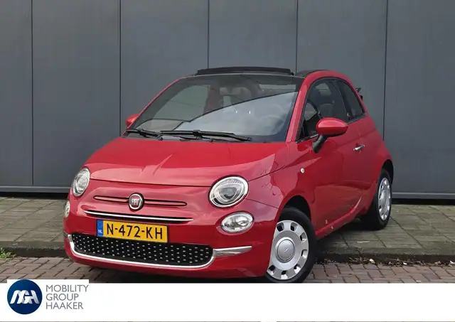 Fiat 500C Hybrid RED Cabrio | Apple-Android | Parkeersensore