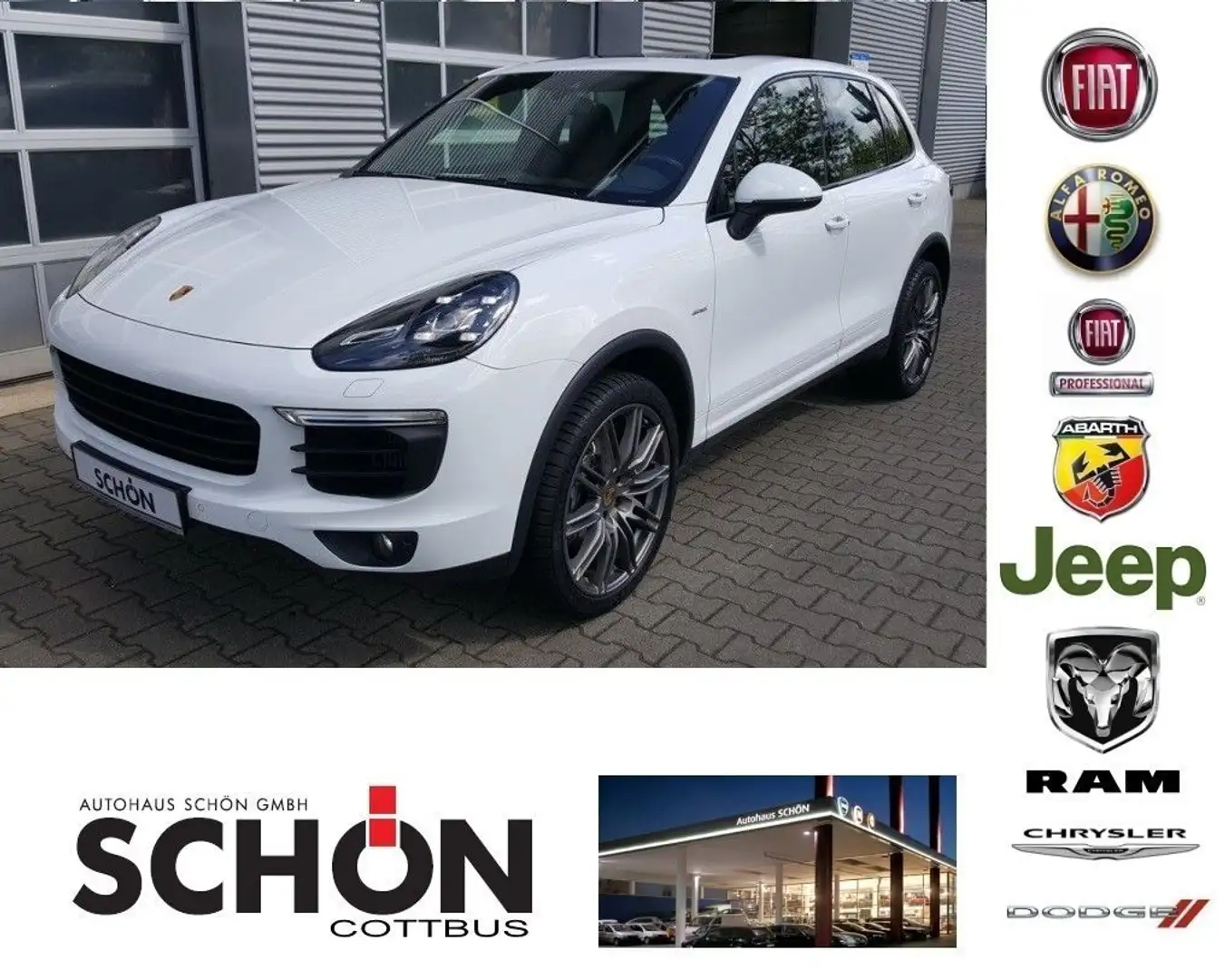 Porsche Cayenne S Diesel Weiß - 1