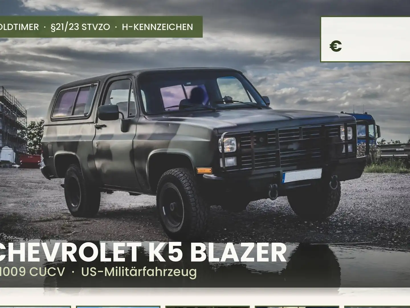 Chevrolet Blazer K5 / CUVU / M1009 Grün - 1