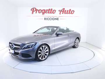 Classe C Cabrio 220d Sport auto LED NAVI TEL PELLE 19"