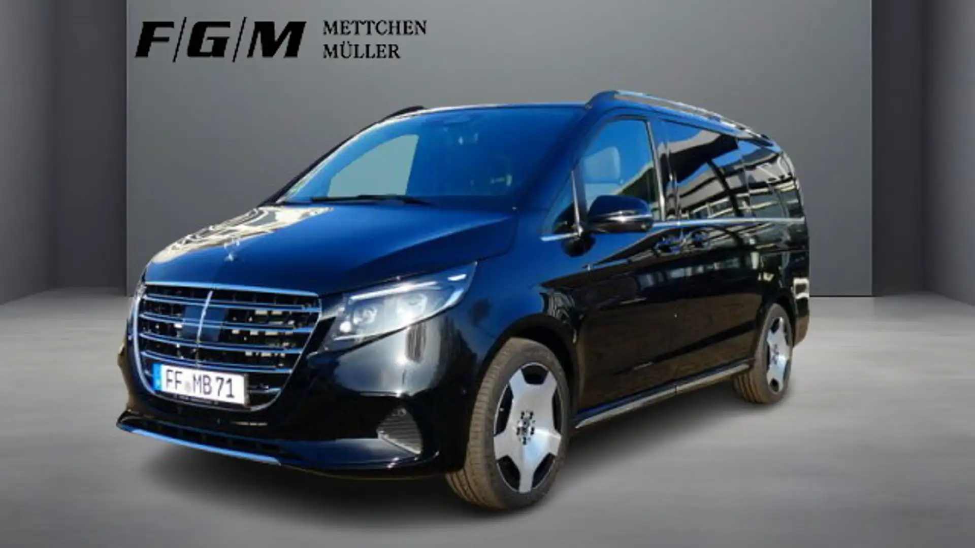 Mercedes-Benz V 300 d 4MATIC Exclusive lang 447.813 +AMG+Wide Schwarz - 1