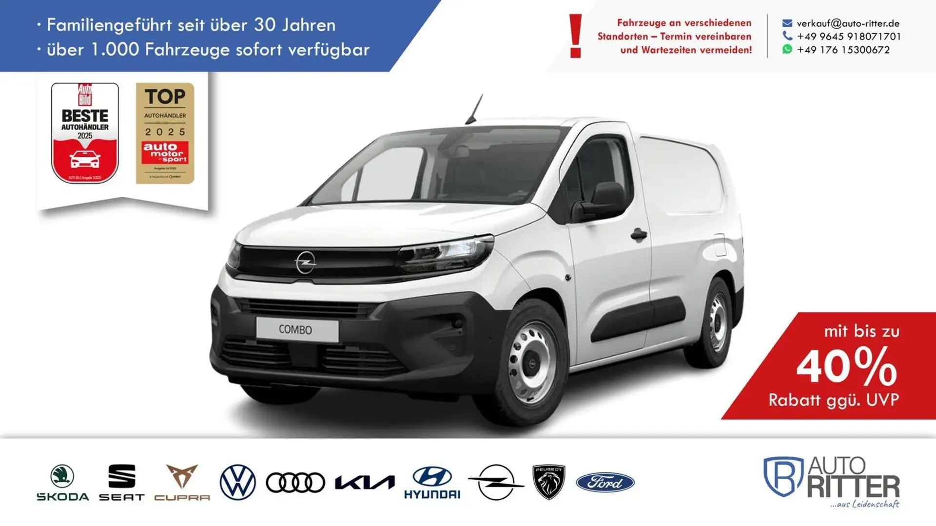 Opel Combo Cargo Länge 2 mit erhöhter Nutzlast Sta... Weiß - 1