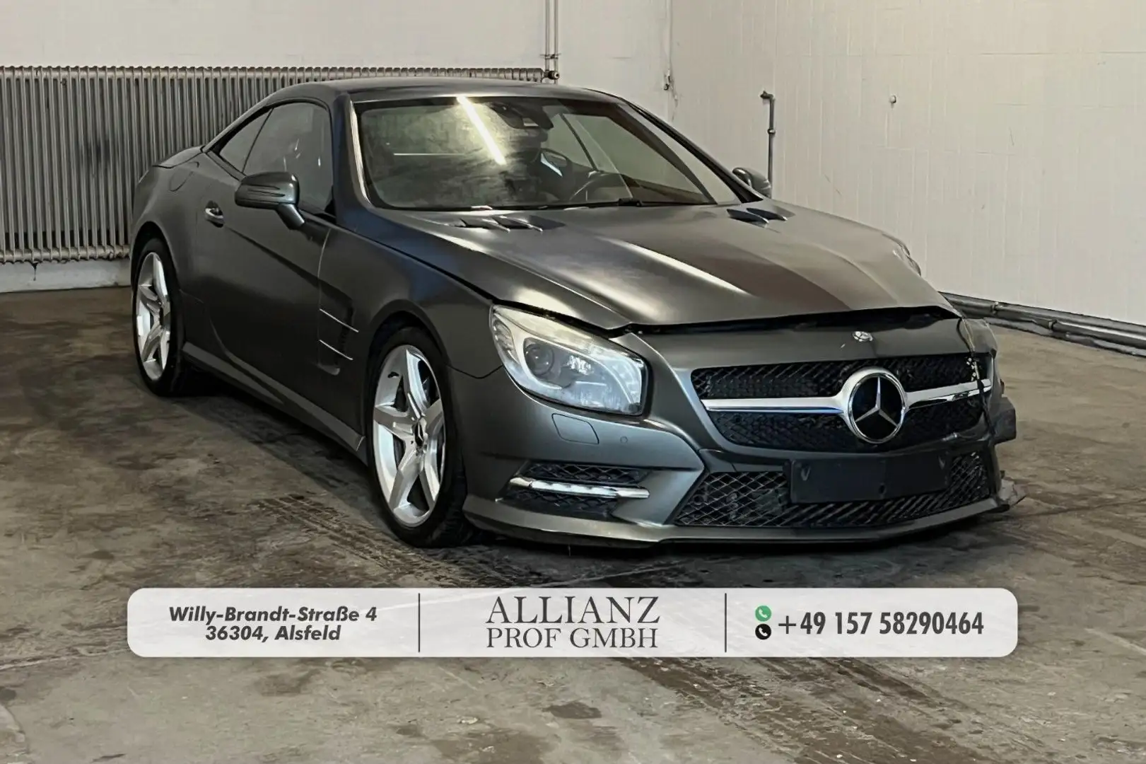 Mercedes-Benz SL 500 Roadster ACC CAM 2-Zonen Leder UNFALL Grau - 1