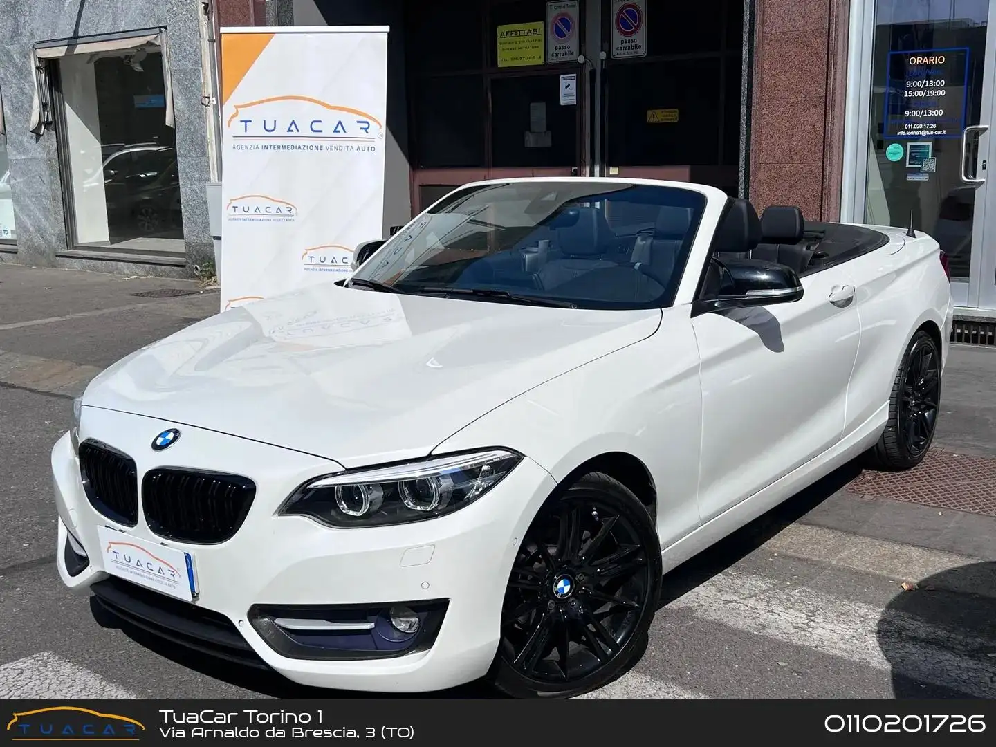 BMW 218 Luxury Line 218d Blanc - 1