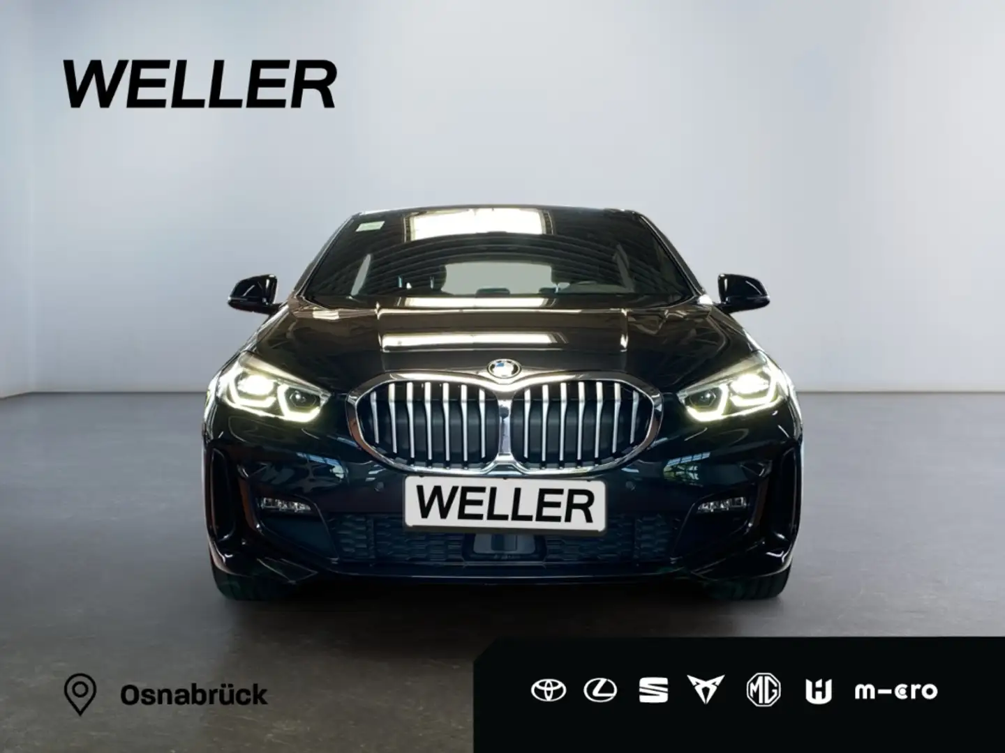 BMW 118 i M Sport *LED*AHK*ACC*Steptronic*SHZ*CarPlay* Zwart - 2