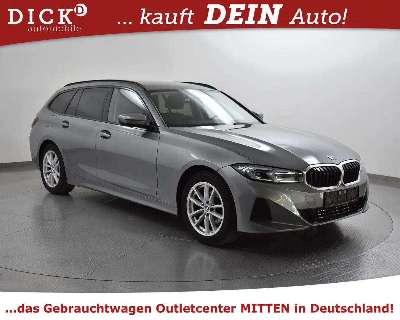 BMW 318 i T Aut. SHADOW+NAVI PLUS+KAM+HEAD+LED+VIRT+M Grau - 1