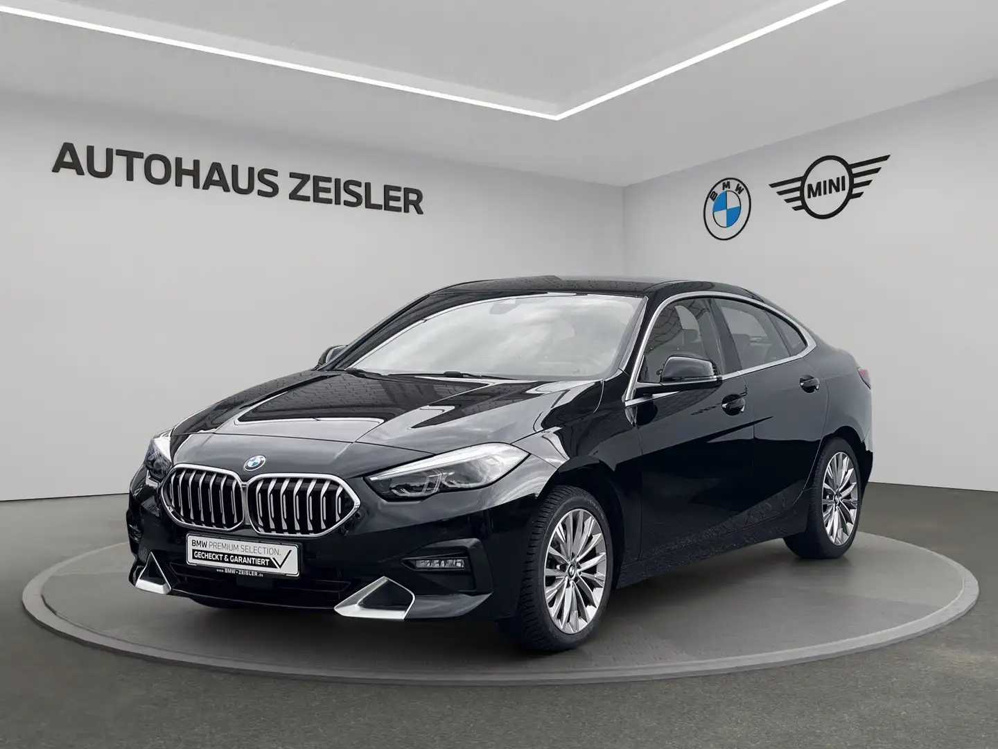BMW 218 i Gran Coupé LUXURY LINE Head-Up ALLWETTERREIFEN Schwarz - 1