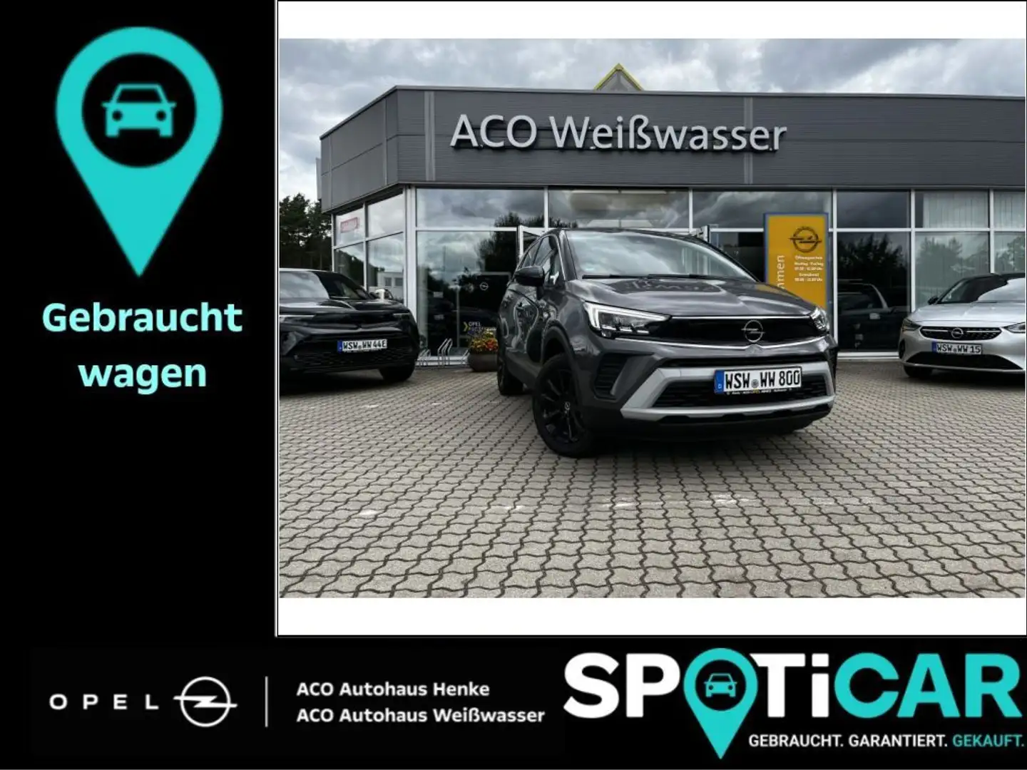 Opel Crossland 1.2 Automatik Elegance Grau - 1