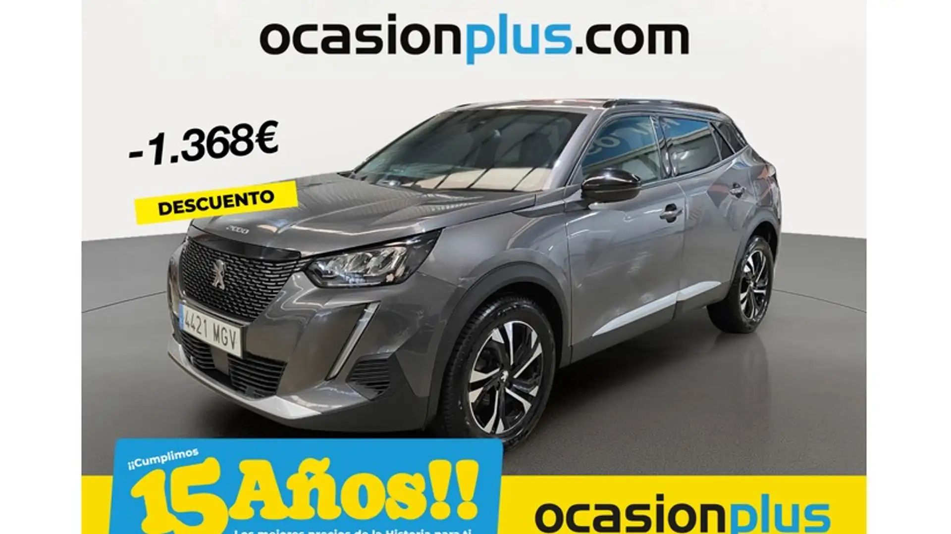 Peugeot 2008 1.2 PureTech S&S Allure 100 Grijs - 1