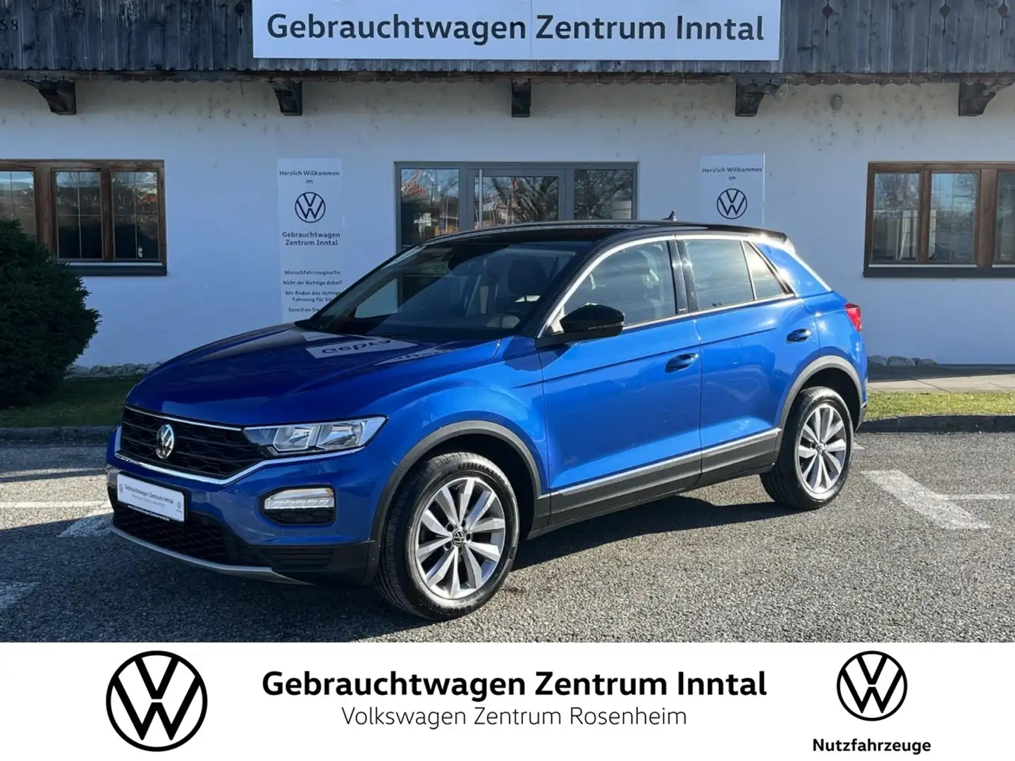 Volkswagen T-Roc 1,5 TSI Style (Navi+PDC+AHK) Klima Einparkhilfe Blau - 1