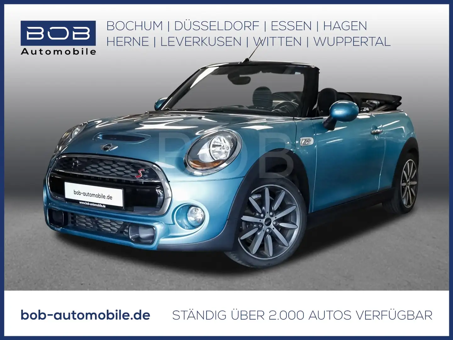 MINI Cooper S Cabrio EL.FALTSCHIEBEDACH NAVI PDC SHZ BT ZV Albastru - 1
